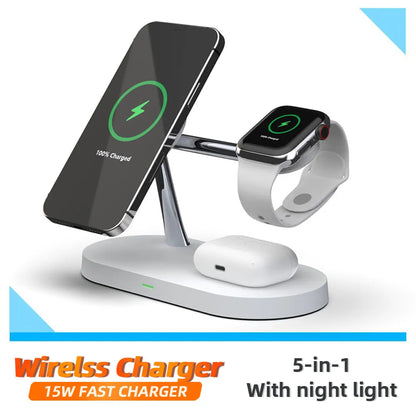 5 in 1 Magnetic Wireless Chargers Stand
